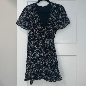 Black and white franscesca dress size XS